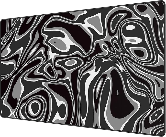 Large Gaming Mouse Pad with Superior Micro-Weave Cloth, Extended Desk Mousepad with Stitched Edges, Anti-Slip Keyboard Pad for Computer, Home and Gaming