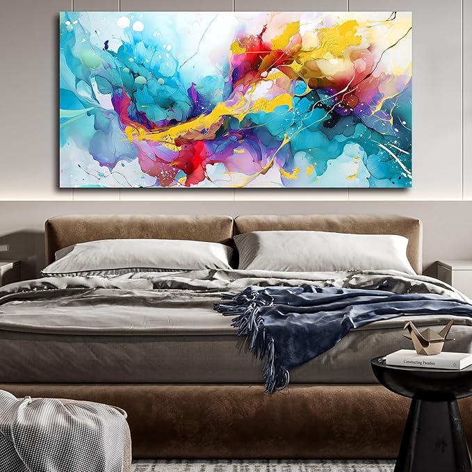 LAOTOART Modern Art Wall-Decor for Office Women - Abstract Wall Art - Large Wall Paintings for Living Room Ready to Hang Size 29" x 59"