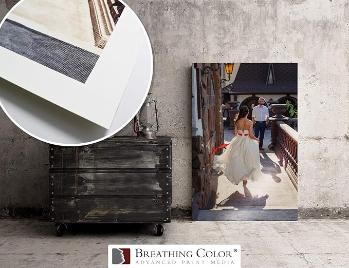Crystalline Satin Bright White, Poly-Cotton Inkjet Canvas 17in x 22in, 25 Sheets Makes Color and Contrast Art Pop With Its Exquisite Satin Finish