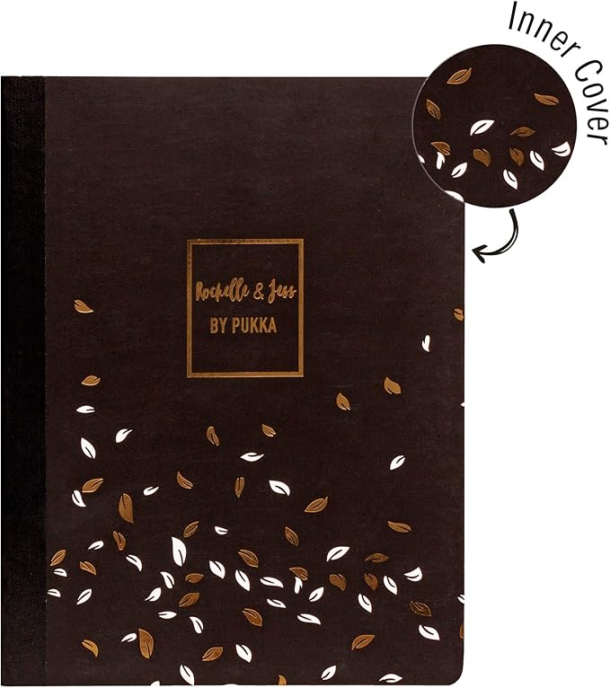 Pukka Pad, Composition Notebooks - 3 Pack of Journals Featuring 140 Pages of College Ruled 80GSM Paper with Sturdy Cover Stock - 9.75 x 7.5in - Rochelle and Jess