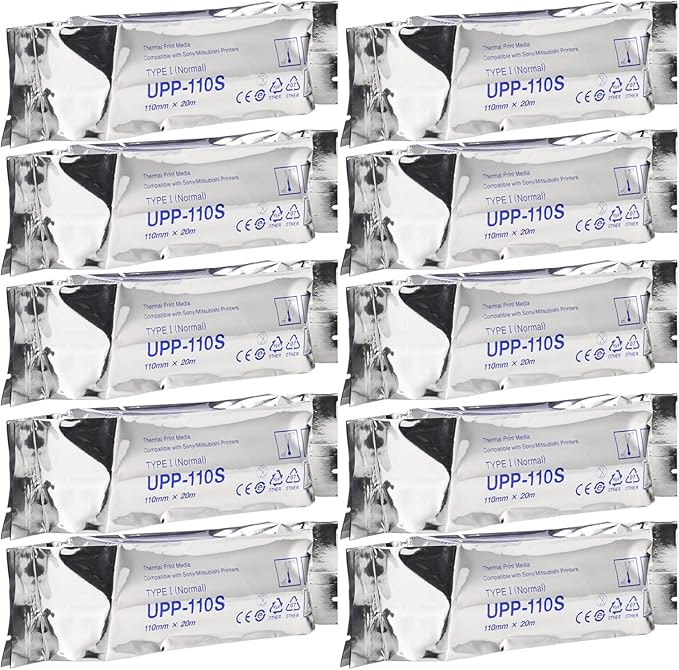 Compatible Ultrasound Paper UPP-110S 10 rolls,ultrasound thermal print upp 110 film