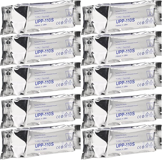 Compatible Ultrasound Paper UPP-110S 10 rolls,ultrasound thermal print upp 110 film