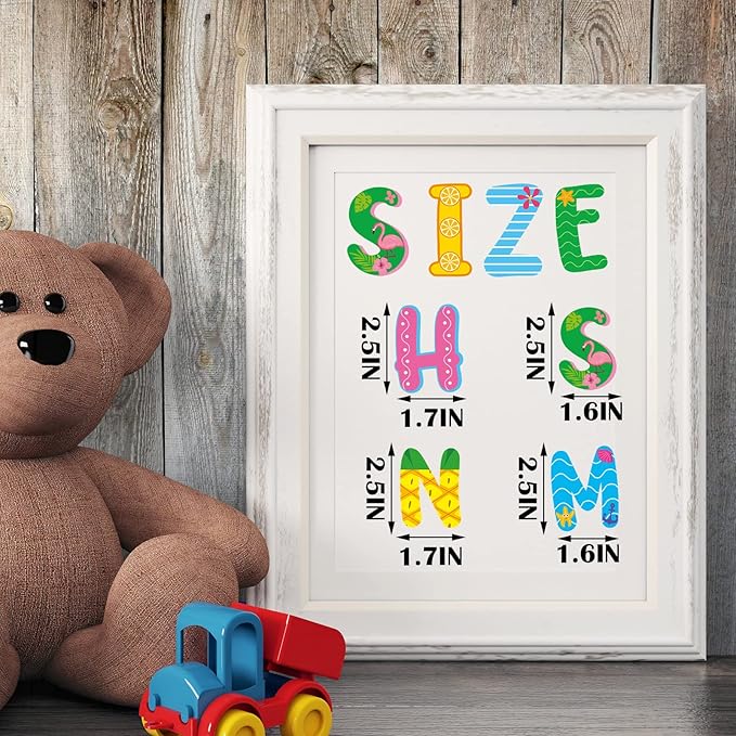 Colarr 232 Pcs 24 Sheets Large Letter Stickers Summer Letters for Bulletin Board 2.5 Inch Alphabet Self Adhesive Letters Stickers for Bulletin Board Classroom Mailbox Window Door Home Decor