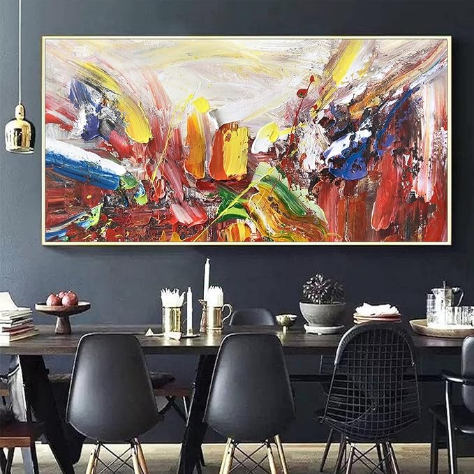 KSALPCH Large White Abstract Painting Painting Canvas Original Painting Canvas Wall Art Hands Wall Art 3D Art Famous Abstract Artists Wall Mural Painting