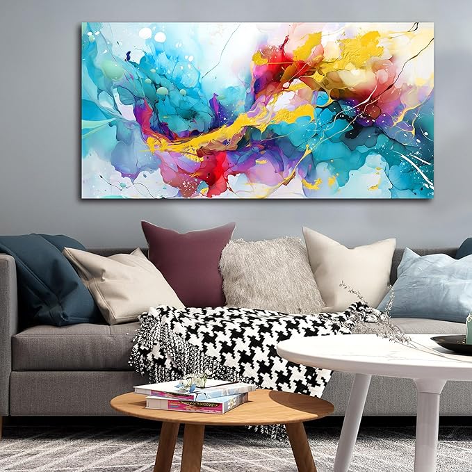 LAOTOART Modern Art Wall-Decor for Office Women - Abstract Wall Art - Large Wall Paintings for Living Room Ready to Hang Size 29" x 59"