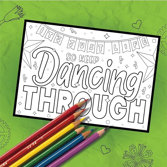 WICKED | “Like a Handprint on My Heart” Collection | 4 Individual COLORING POSTCARDS by Coloring Broadway | Hand-drawn illustrations - Printed on matte card stock (5 x 7) - Set of 4, black