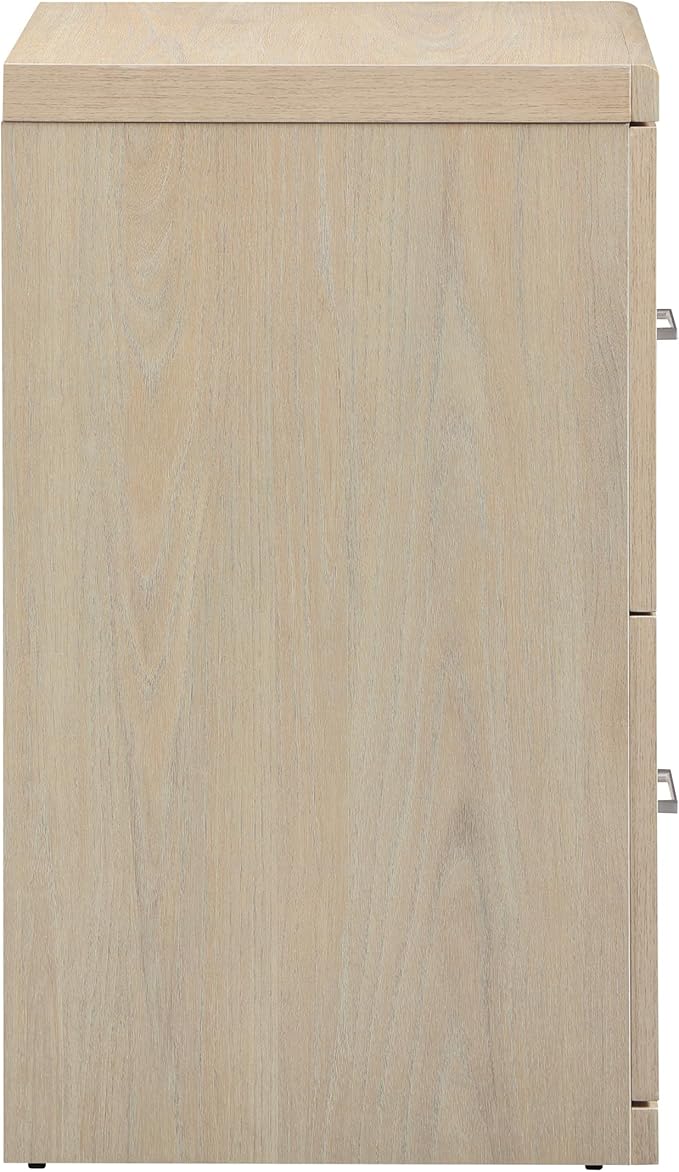OSP Home Furnishings Alpine 2-Drawer Vertical File with Lockdowel Fastening System, 16.75 inches Wide, Norwegian Alder Finish