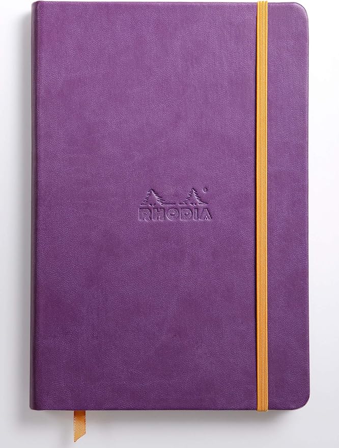 Rhodia Rhodiarama Webnotebook - Lined 96 Sheets - 5 1/2 x 8 1/4 - Purple Cover