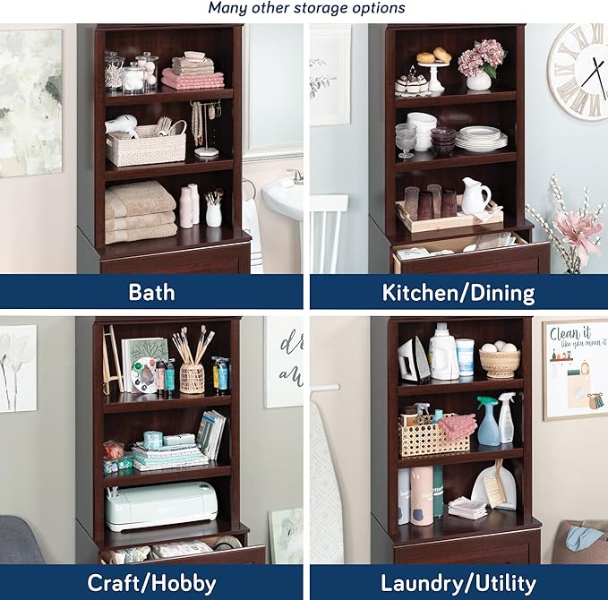 Sauder Miscellaneous Storage Library, in a Select Cherry Finish