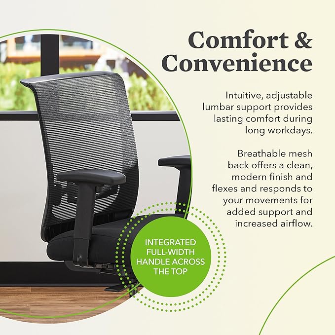 HON HONCMS1AUR10 Convergence Task Chair, Black, UR10
