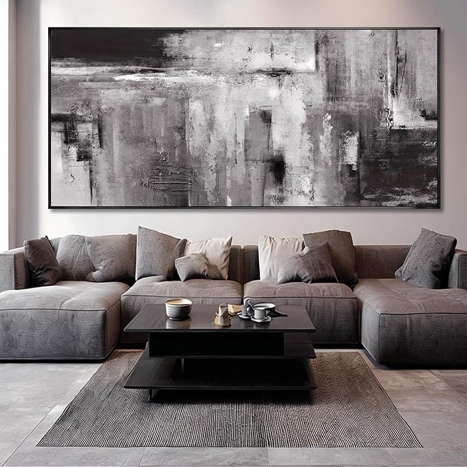XIANSHOU Graffiti Wall Art Abstract Canvas Picture Contemporary Photo Prints 40"x86" Large Posters for Living Room Office Artwork