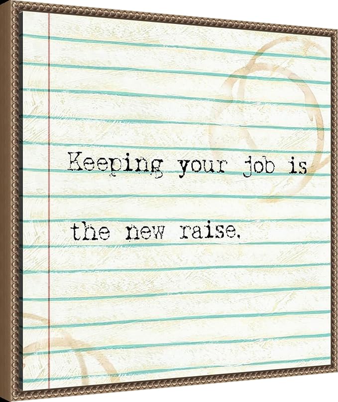 Amanti Art Framed Canvas Wall Art 22x22 Office Snark III by Studio W, Framed Wall Art Canvas, Humor Artwork, Traditional Decor, Medium Poster Painting for Living Room, Bedroom, Bathroom, Kitchen,