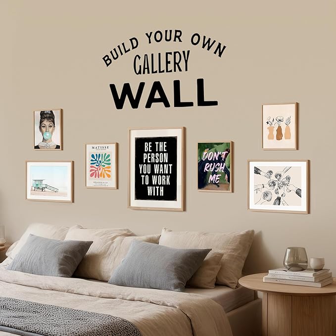 Inspirational Office Decor for Men Women - 11x14 Motivational Wall Art - Black Typography Quote Poster - Professional Success Mindset Wall Decor for Home Office Workspace - Positive Encouraging Gift