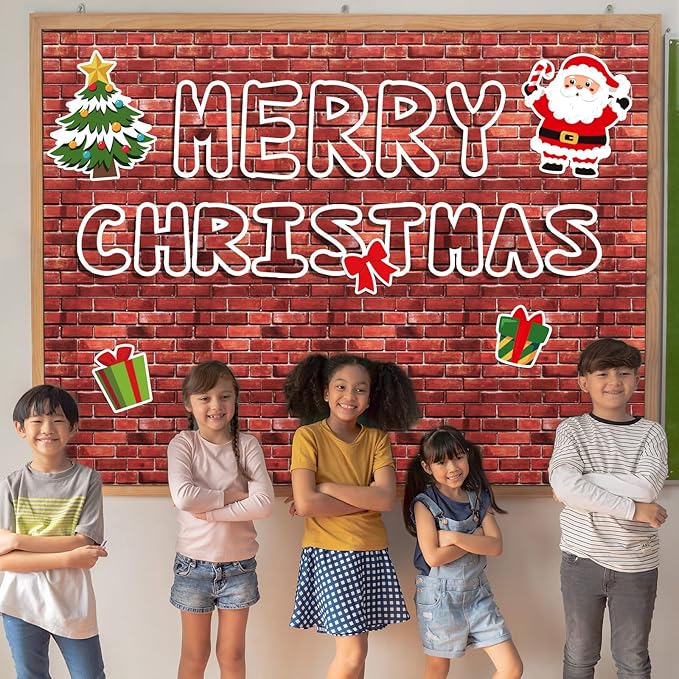 Cinrobiye Bulletin Board Roll Reusable Non-Woven Fabric Background Roll Waterproof Erasable Fade Resistant Wrinkle Poster for Home Classroom Decor Crafts Wrapping (Red Brick)
