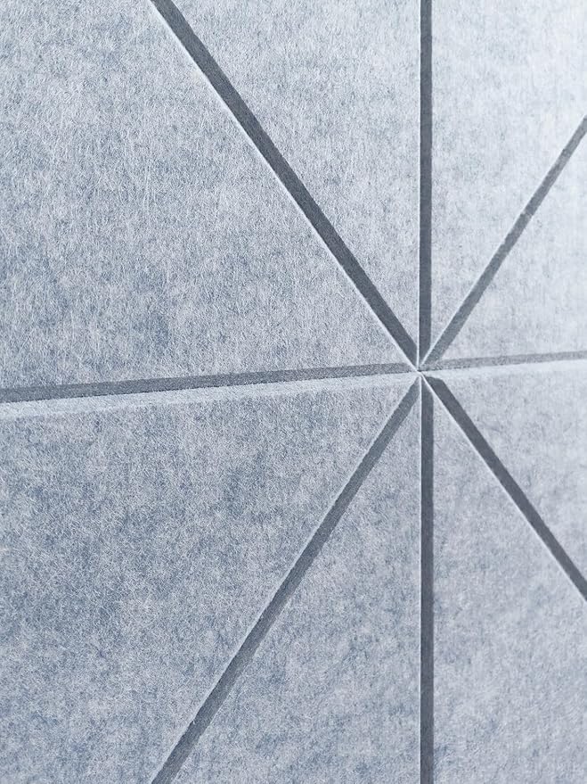 Cork Board 24 x36 Alternative - 6 Pack Felt Wall Tiles with Safe Removable Adhesive Tabs, Cork Boards for Walls Cork Board for Home Office Pin Board Tack Board - Blue Marble