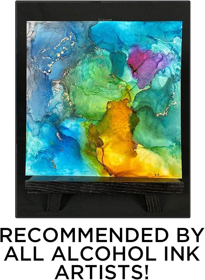 NARA Alcohol Ink Paper | White | 5 inches x 6 inches (5”x6”) | 275 microns/200 GSM | 25 Sheets | Medium+ Paper | Paper for Alcohol Ink Art Painting | 100% Stain-Free