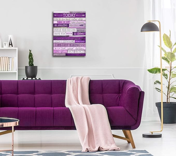 CGXART Inspirational Wall-Art - Office Wall Decor For Bedroom Teen Girl - Wall Pictures For Living Room - Word Artwork For Home Walls Teenage Girl Room Decor 16 x 24 Inch