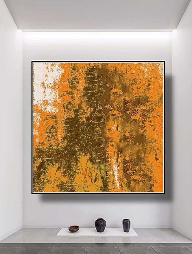 Modern Abstract Painting - Large Wall Decor, Oil Paintings On Canvas, Bedroom Wall Art, Acrylic Painting, Original Abstract Wall Art 72x72 inches