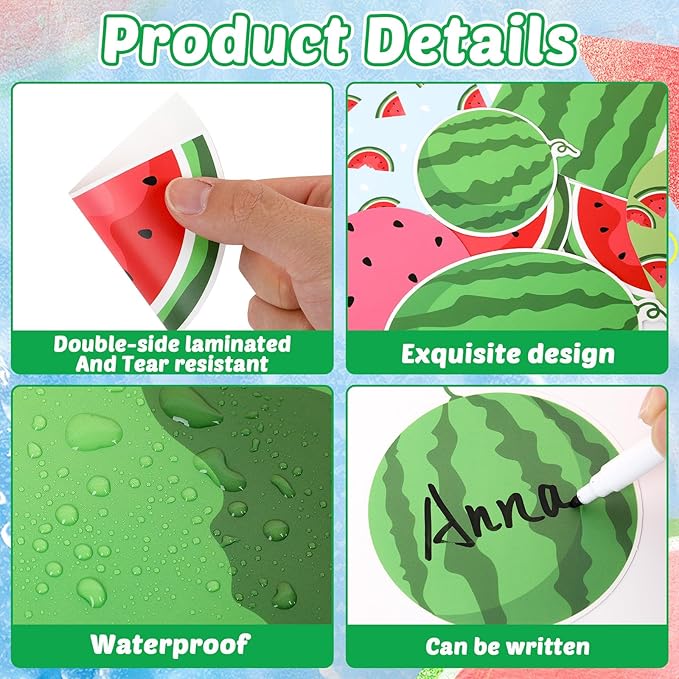 gisgfim Watermelon Bulletin Board Decorations Set Our Class is One in a Melon Classroom Paper Cutouts Welcome Back to School Melon Gnome Bulletin Board Decor for Summer Nursery Door Chalkboard Wall