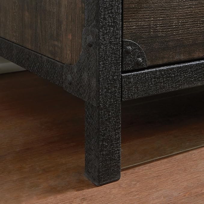 Sauder Steel River Lateral File, Carbon Oak Finish