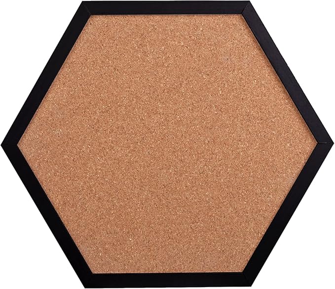 Cork Board Bulletin Board, Cork Boards for Walls with Frame, Pin Board for Walls, Black Corkboard, Perfect for Home Office Decor, Home School Message Board or Wall Mounted Picture Vision Board(4pack).