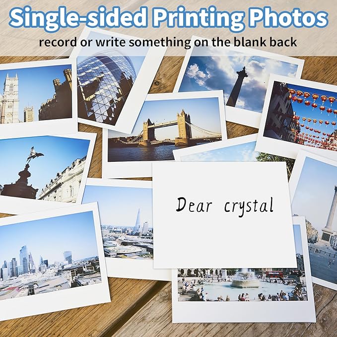 5x7 Glossy Photo Paper, 105 Sheets Picture Paper for Inkjet Printer, Instant Dry, for DIY Chip Bag, Flyers, Cards, Calendars and Brochures (180gsm/48lb)