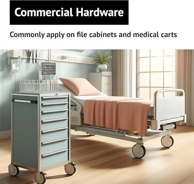 elox SFIC Small Format Interchangeable Core Type File Cabinet Lock Medical Carts for Best, Arrow, Falcon 6/7-Pin Ic Core Using (Less Core)