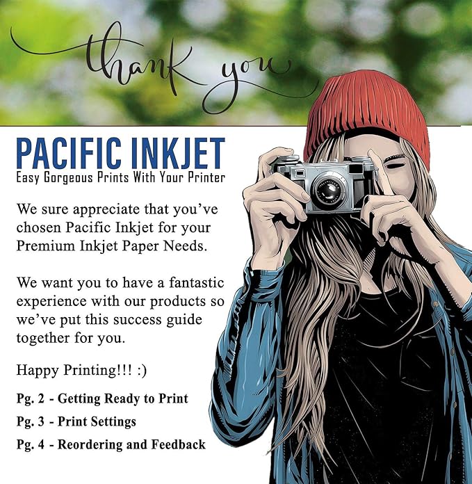 (5-x-7) 20 Sheets 100% Cotton Fine Art Matte Double Sided Inkjet Paper - 16mil 325gsm See Description for Compatibility Info Before Purchase - OBA Free Archival Grade Inkjet Media