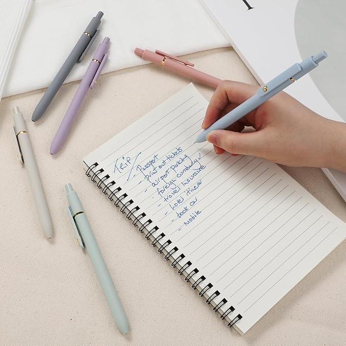 10 Pieces Gel Ink Pen Refills Replaceable Ballpoint Blue Ink Pen Refills Extra Fine Point 0.5mm Smooth Writing for Office School Supplies (Blue Ink)