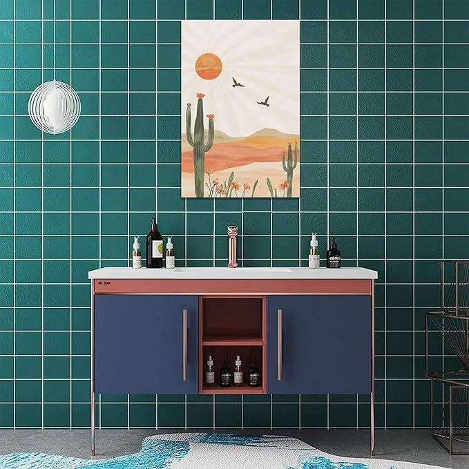 Cactus Wall Art Succulent Desert Boho Pictures Wall Decor Minimalist Nature Canvas Painting Print Home Modern Artwork Decorations Framed for Bathroom Living Room Bedroom Office 16 x 24 inch