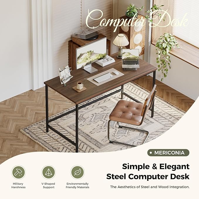 Mericonia 32 inch Computer Desk, Gaming Desk for Small Spaces, Modern Simple Style Table for Home Office, Study Student Writing Table