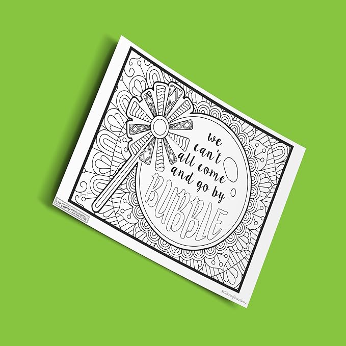 Coloring Broadway - Wicked Inspired Coloring Pages (Set of 4), Defying Gravity Musical Theater Merchandise, Printed on Matte Card Stock (8 1/2” x 11”), Ideal Gift for a Broadway Theater Lover