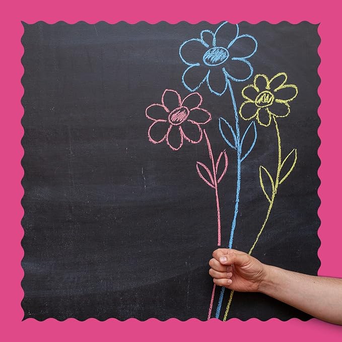 Whaline 65.6ft Valentine's Day Bulletin Board Borders 4 Rolls Pink Series Die-Cut Bulletin Board Strips Colorful Rolled Trim Stickers for School Classroom Office Chalkboard Decoration