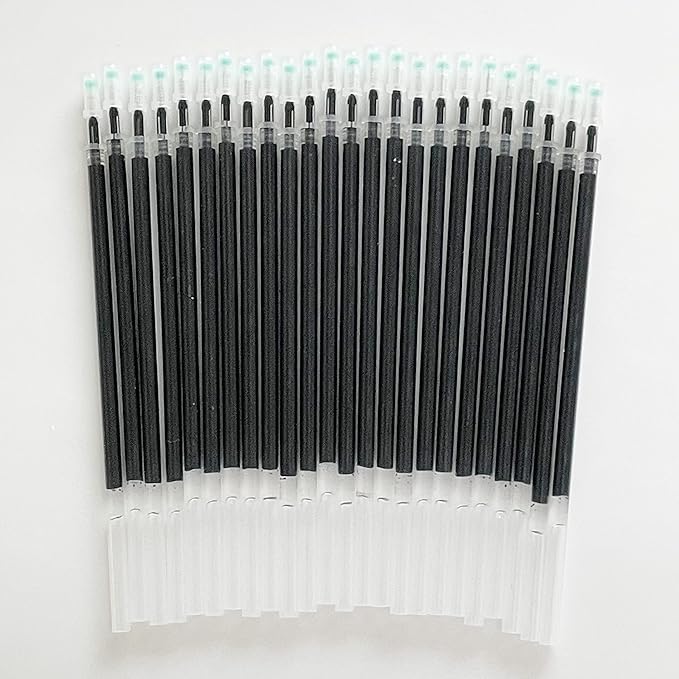 Sencoo 24-Pack 0.5 mm Black Gel Ink Pen Replace Refills Office Pen Refills