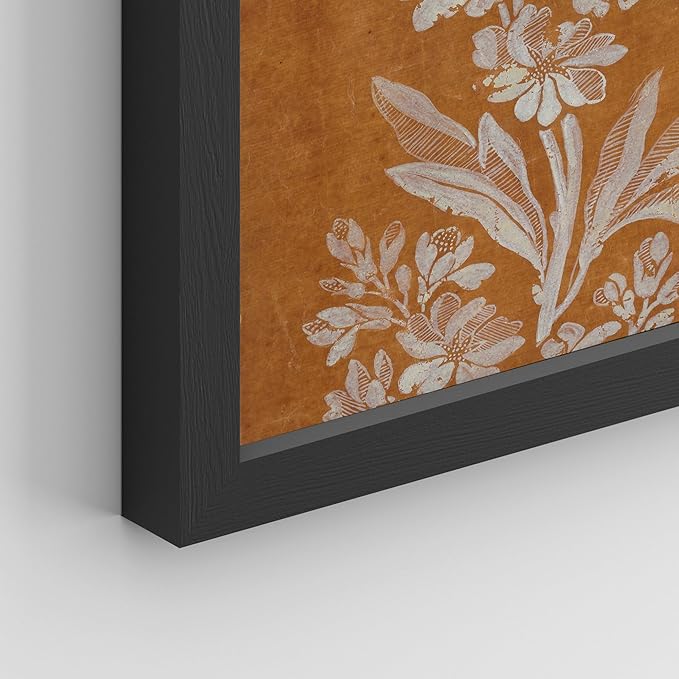 SIGNWIN Framed Poster Wall Art Set of Floral Botanical Flower Landscapes for Living Room, Bedroom, Office - 12"x16"x 8 Black