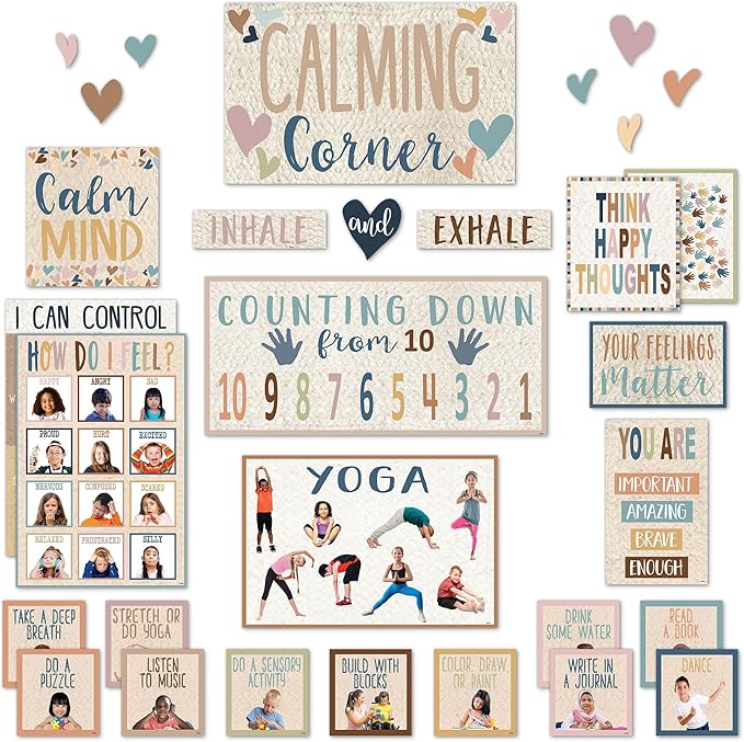 Teacher Created Resources Everyone is Welcome Calming Corner Bulletin Board (TCR7118)