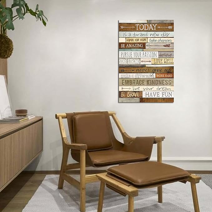 Inspirational Wall Art for Office Large Wall art Quotes Theme Wall Decor for Women Motivational Canvas Prints Framed Modern Office Decor Canvas Wall Art Size 24 x 36 Inch