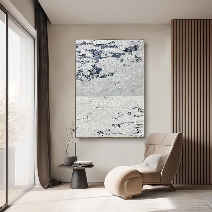 BrightA Large hand-painted abstract wall decorations, suitable for accentuating the artistic atmosphere of the entrance corridor and other wall spaces 51.2"x72.8"