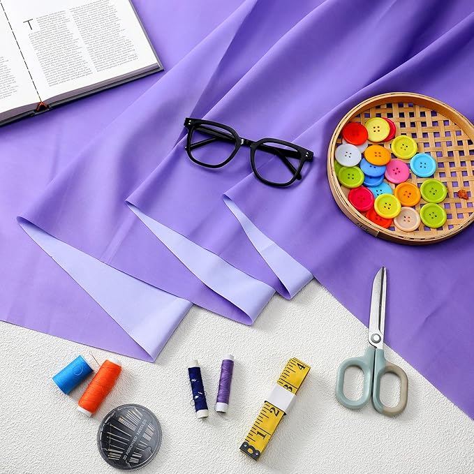 Bulletin Board Fabric 48 '' x 107 '' Class Fabric for Classroom Bulletin Board Decor, Pillows, Curtains, Crafts(Purple)