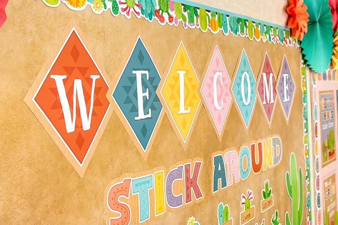 Teacher Created Resources Happy Cactus Crew Welcome Bulletin Board (TCR6953)