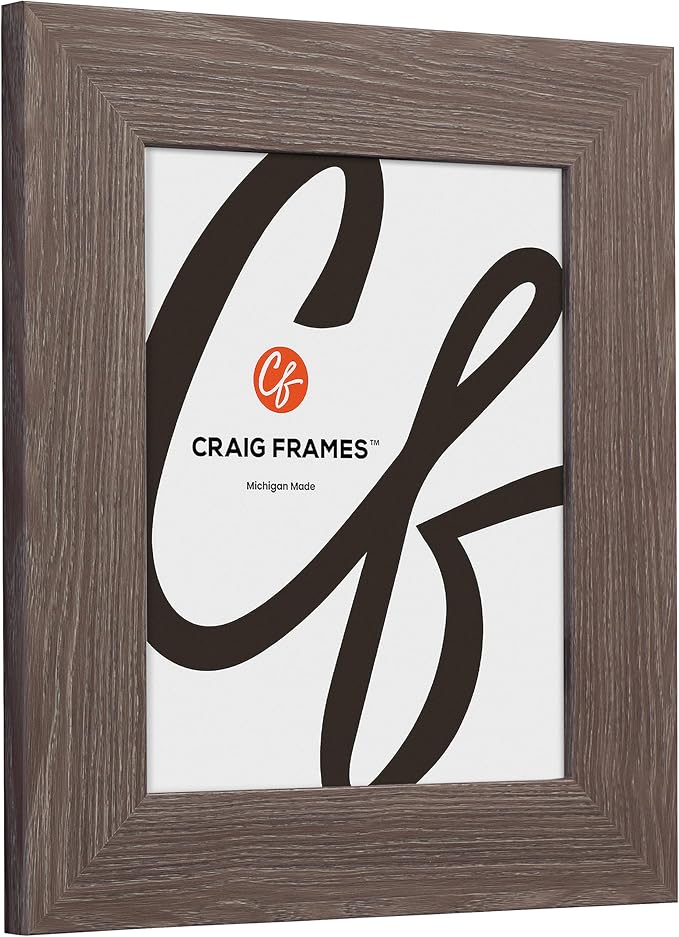 Craig Frames American Barn, 21x35 Picture Frame, Faux Barnwood, Farmhouse Grey