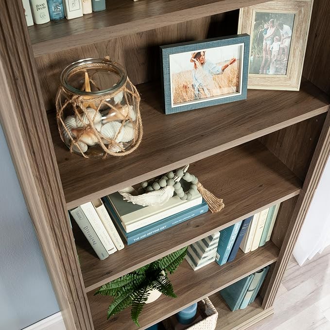 Sauder Miscellaneous Storage Bookcase, Salt Oak Finish