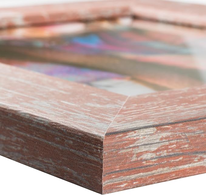 Craig Frames American Barn, 13x15 Picture Frame, Faux Barnwood, Red