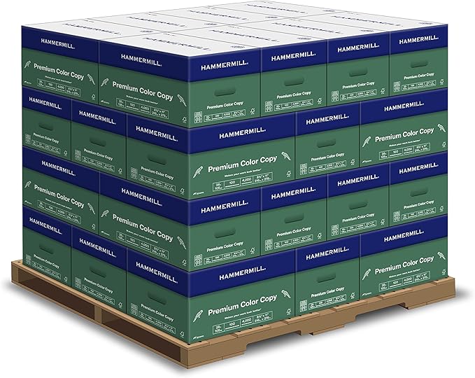 Hammermill Printer Paper, Premium Color 28 lb Copy Paper, 8.5 x 11 - 1 Pallet, 32 Cases (160,000 Sheets) - 100 Bright, Made in the USA