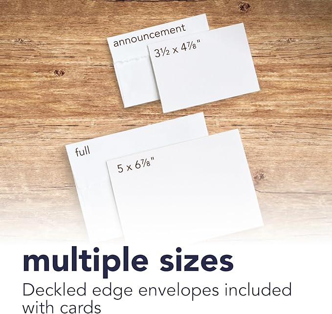 Strathmore (105-220-1 Full Size Creative Cards, Palm Beach/Plain Edge, 50 Envelopes