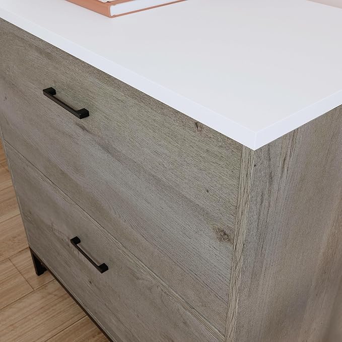 Sauder Tremont Row 2-Drawer Lateral File Cabinet, Mystic Oak Finish