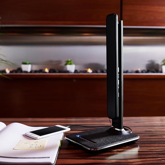 OttLite LED Wellness Series Renew Lamp, Black (F1DY8G59-SHPR)