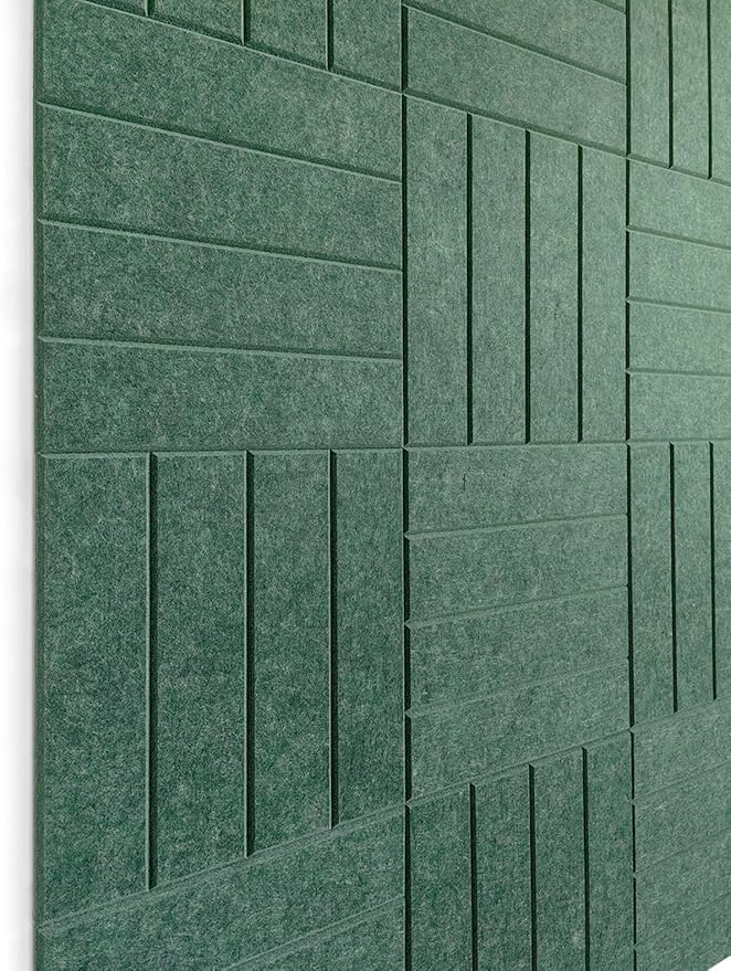 Felt Bulletin Board Tiles | Modern Cork Board Alternative | Large Cork Boards for Walls | Aesthetic Felt Wall Panels for Office & Home Decor | Pinboard & Photo Board (12-Pack) | Tree