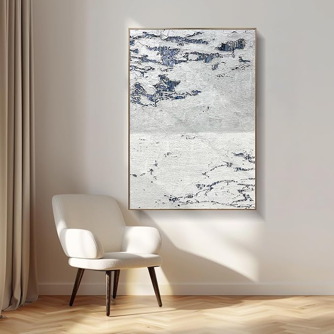 BrightA Large hand-painted abstract wall decorations, suitable for accentuating the artistic atmosphere of the entrance corridor and other wall spaces 59"x84.6"