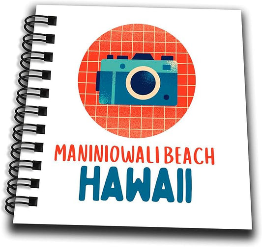 Mini Notepad 4 x 4 inch - Maniniowali Beach Hawaii Travel Prints Remembrance Gift 3dRose - Rosette - Hawaii Beach